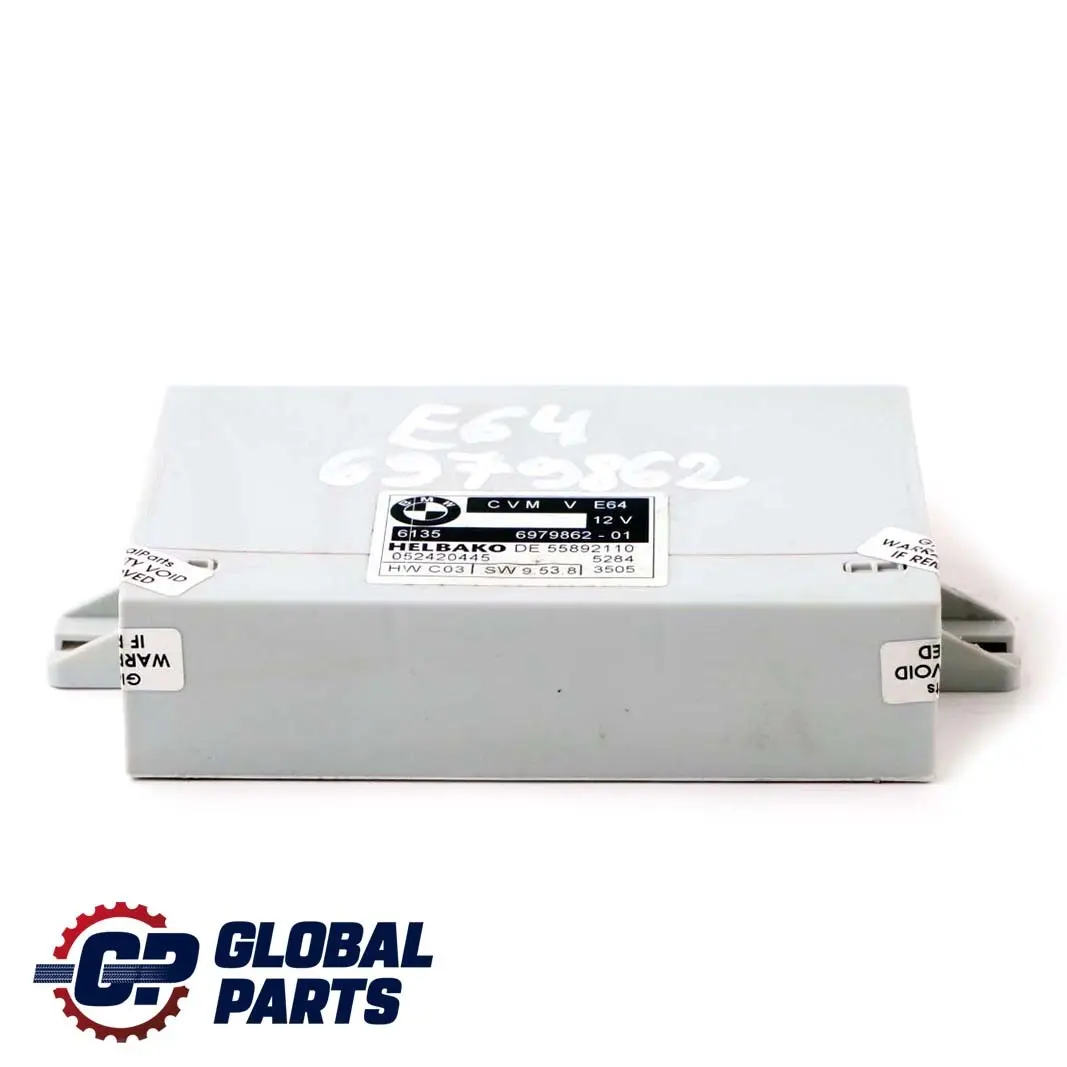 Folding Top Roof ECU Module to BMW 6 Series E64 Cabrio Convertible with Part number 6979862 BMW 6 Series E64 Cabrio Convertible Folding Top Roof ECU Module - SKU 6979862 - Part number 6979862