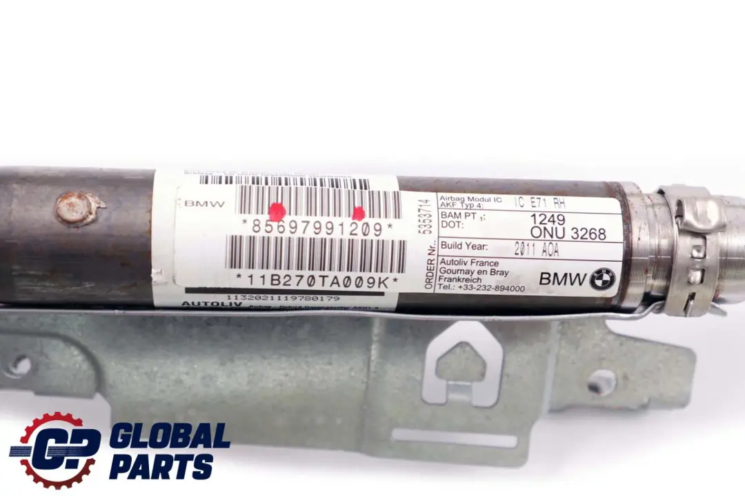 BMW X6 E71 Prawa Poduszka Powietrzna Airbag Kurtyna - SKU 6979912 - Numer Części 6979912