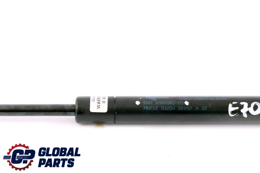 BMW X5 E70 Gas Pressurizzato Cofano Motore Primavera - SKU 6980060 - Numero di parte 6980060