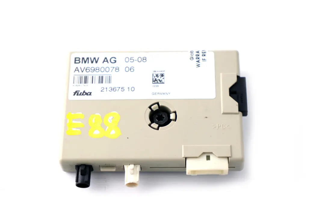 Antena Amplificador Antena Diversity Módulo AMP para BMW E88 con número de pieza 6980078 BMW E88 Antena Amplificador Antena Diversity Módulo AMP - SKU 6980078 - Número de pieza 6980078
