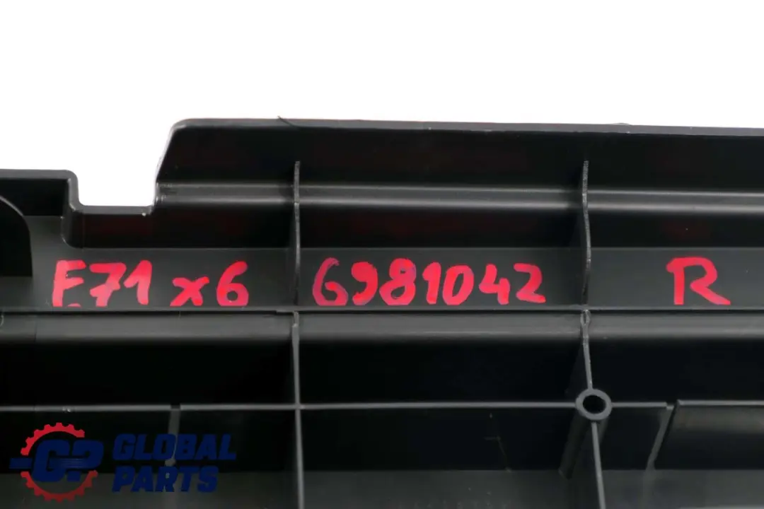 BMW X6 E71 Tapa del panel embellecedor derecho del maletero Negro - SKU 6981042 - Número de pieza 6981042