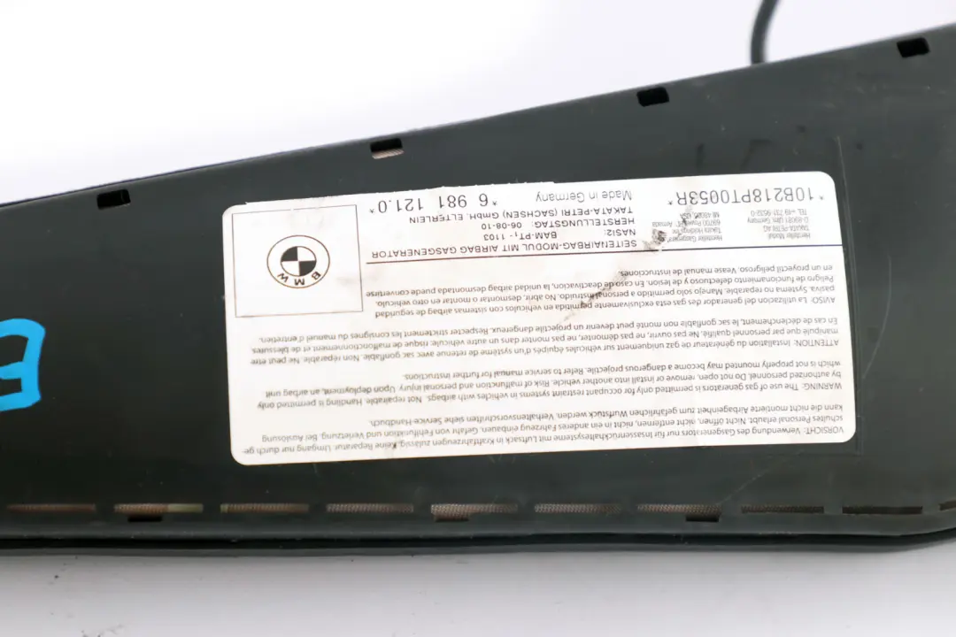 Poduszka Lewy Przód Airbag do BMW E88 Cabrio o numerze 6981121 BMW E88 Cabrio Poduszka Lewy Przód Airbag - SKU 6981121 - Numer Części 6981121