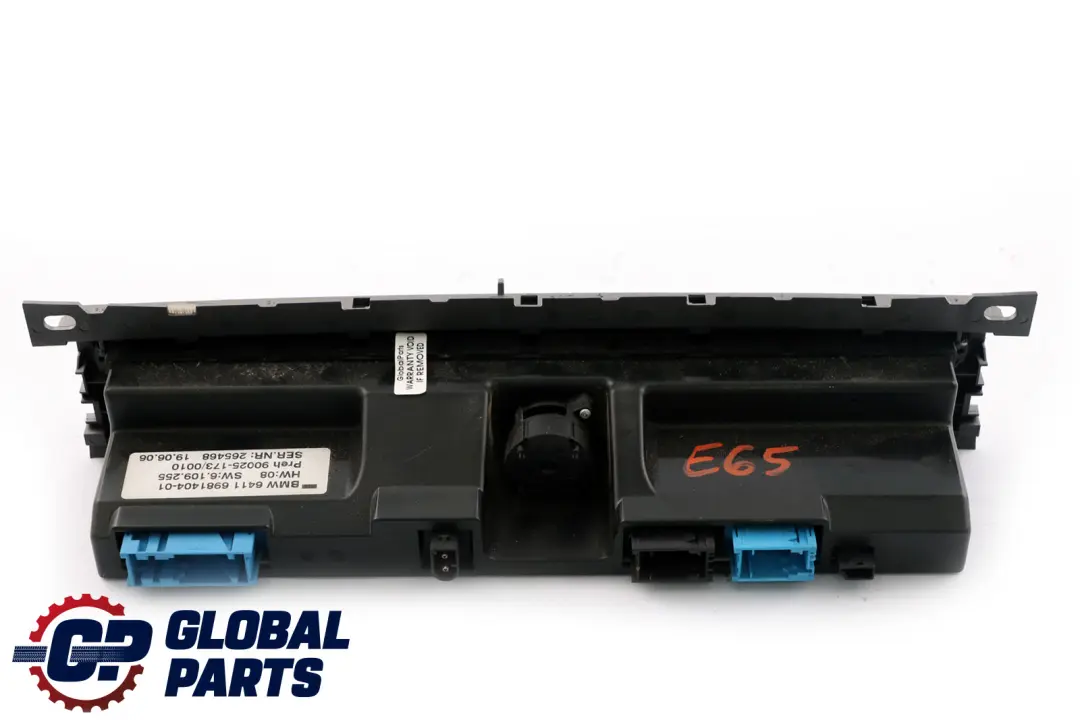 Conditioning Climate Control Panel Switch to BMW 7 Series E65 E66 Automatic Air with Part number 6981404 BMW 7 Series E65 E66 Automatic Air Conditioning Climate Control Panel Switch - SKU 6981404 - Part number 6981404