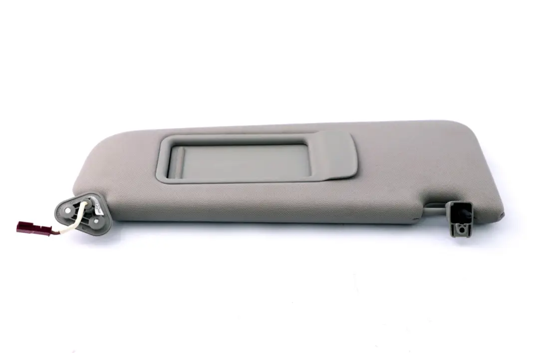 BMW 3 Series E90 E91 Right O/S Cloth Fabric Illuminated Sun Visor Mirror Grey - SKU 6981650-2 - Part number 6981650