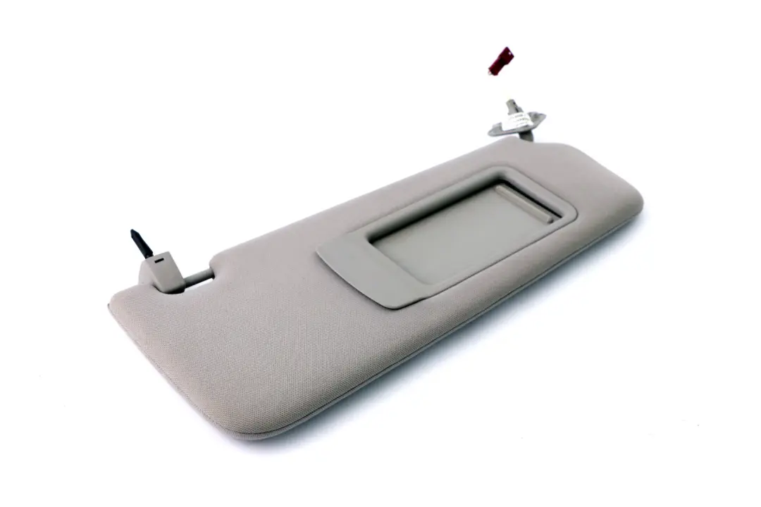 BMW 3 Series E90 E91 Right O/S Cloth Fabric Illuminated Sun Visor Mirror Grey - SKU 6981650-2 - Part number 6981650