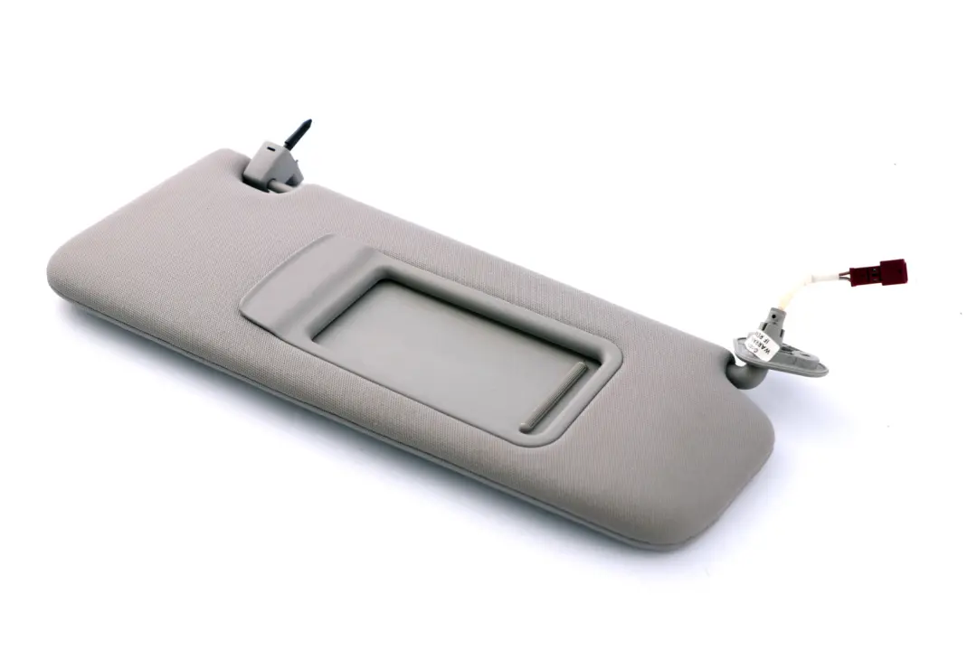 BMW 3 Series E90 E91 Right O/S Cloth Fabric Illuminated Sun Visor Mirror Grey - SKU 6981650-2 - Part number 6981650