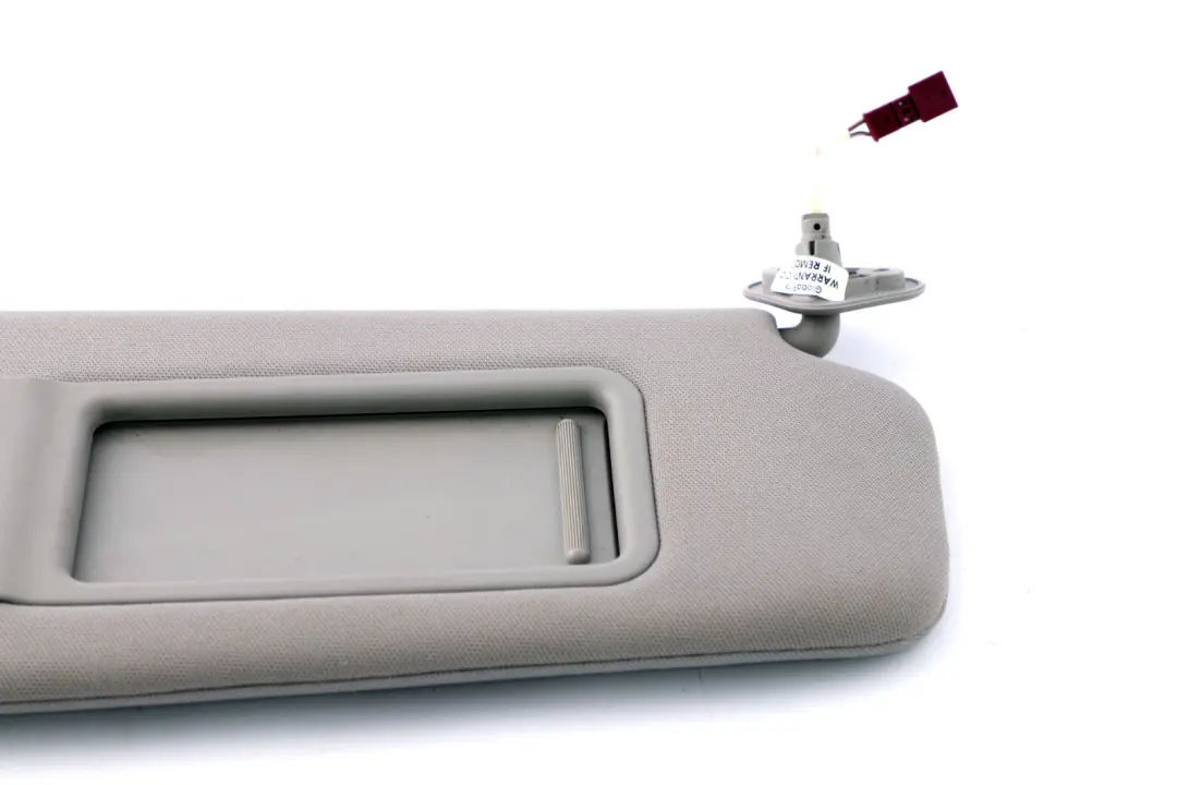 BMW 3 Series E90 E91 Right O/S Cloth Fabric Illuminated Sun Visor Mirror Grey - SKU 6981650-2 - Part number 6981650
