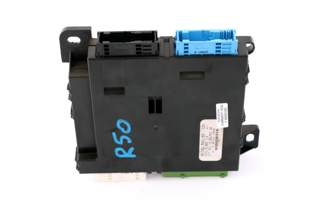Body Control Unit Basic Module BCM to Mini Cooper One R50 R53 with Part number 6982114 Mini Cooper One R50 R53 Body Control Unit Basic Module BCM - SKU 6982114 - Part number 6982114