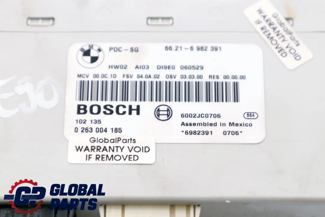 Parking Control Module Unit PDC to BMW E81 E87 E90 E91 E92 LCi with Part number 6982391 BMW E81 E87 E90 E91 E92 LCi Parking Control Module Unit PDC - SKU 6982391 - Part number 6982391