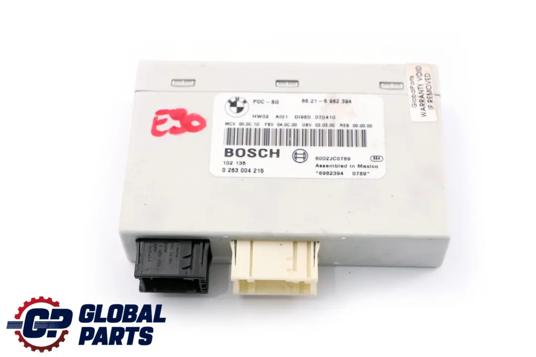 Module De Contrôle De Stationnement PDC pour BMW E81 E84 E87 E90 E91 à propos du numéro de pièce 6982394 BMW E81 E84 E87 E90 E91 Module De Contrôle De Stationnement PDC - SKU 6982394 - Numéro de pièce 6982394