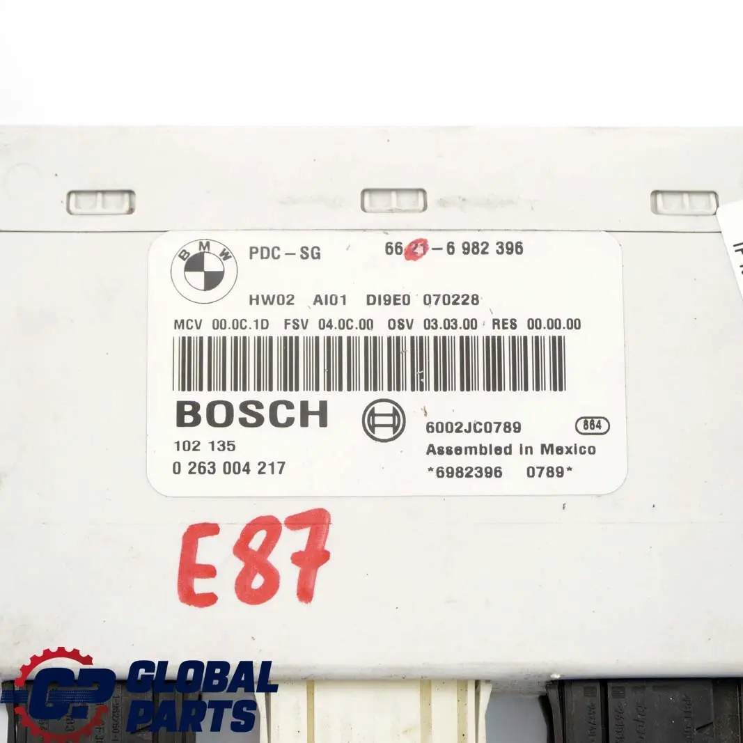 BMW E81 E82 E87 E90 E91 E92 Modulo De Control De Aparcamiento PDC - SKU 6982396 - Número de pieza 6982396