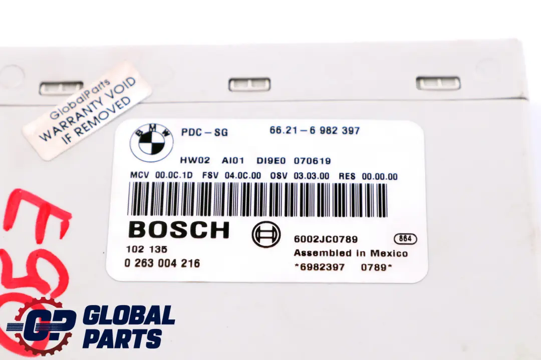 BMW E81 E87 E90 E91 E92 Modulo De Control De Aparcamiento PDC - SKU 6982397 - Número de pieza 6982397