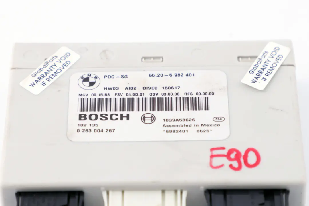 Unidad de Control de Aparcamiento PDC para BMW E81 E87 E90 E91 E92 E93 con número de pieza 6982401 BMW E81 E87 E90 E91 E92 E93 Unidad de Control de Aparcamiento PDC - SKU 6982401 - Número de pieza 6982401