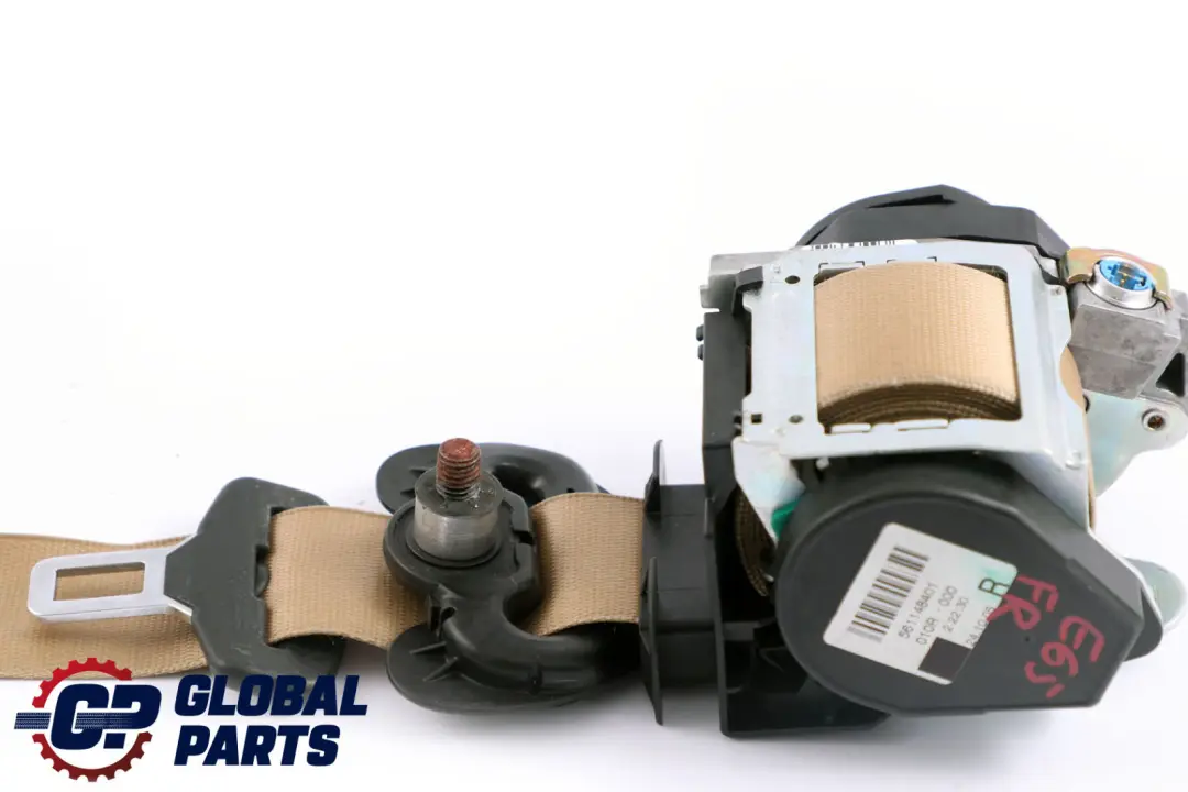 BMW E65 E66 Ceinture Supérieure Avec Limiteur De Force Avant Droite Cremebeige - SKU 6982698 - Numéro de pièce 6982698