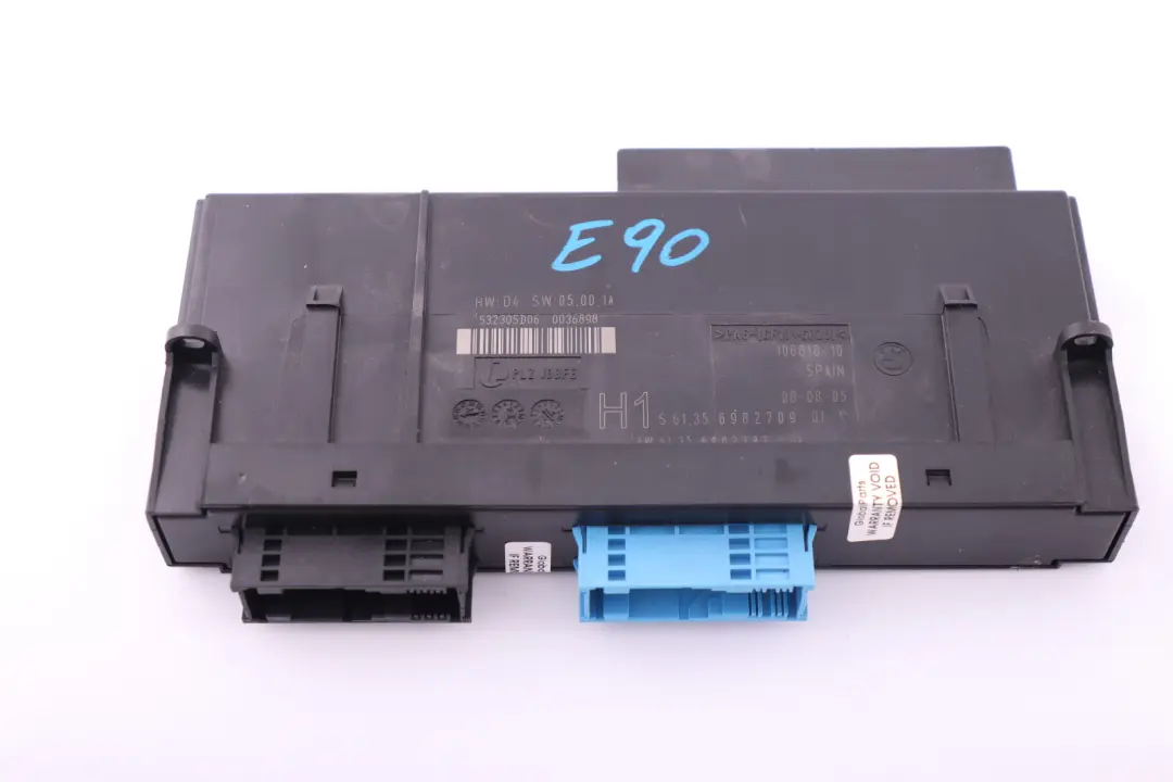 ECU Modulo De Control del Cuerpo H1 6135 para BMW E90 con número de pieza 6982709 BMW E90 ECU Modulo De Control del Cuerpo H1 6135 - SKU 6982709 - Número de pieza 6982709