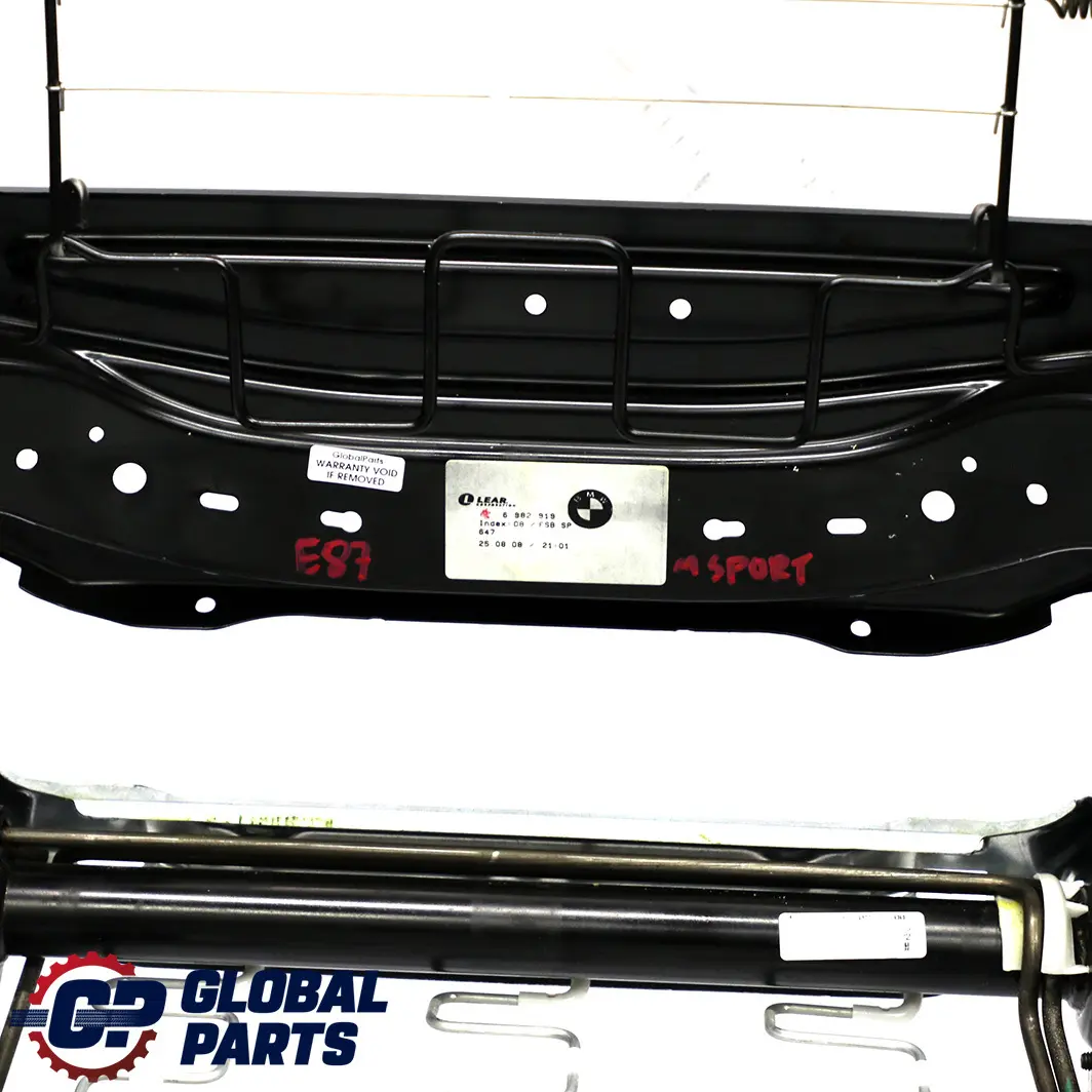 Reihe E87 E90 Rückenlehne Rahmen Träger Sport Vorne Links für BMW 1 3 mit Teilenummer 6982919 BMW 1 3 Reihe E87 E90 Rückenlehne Rahmen Träger Sport Vorne Links - SKU 6982919 - Teilenummer 6982919