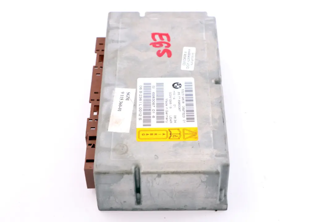 BMW E66 E67 Airbag ECU Unidad de Control Módulo Gateway - SKU 6983067 - Número de pieza 6975682