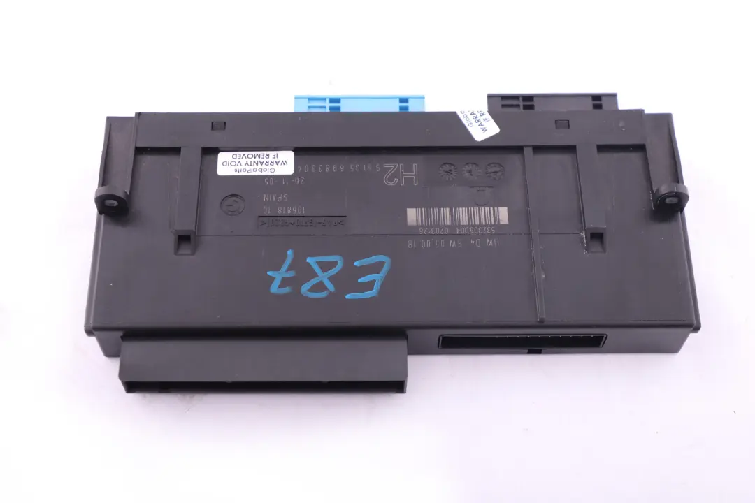  *BMW 1 er E87 ECU Karosseriesteuergerät Einheit H2 PL2 JBBFE - SKU 6983304 - Teilenummer 6983304