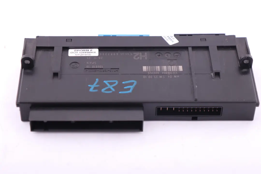 BMW 1 Serie E87 ECU Module de controle du corps H2 PL2 JBBFE - SKU 6983304 - Numéro de pièce 6983304