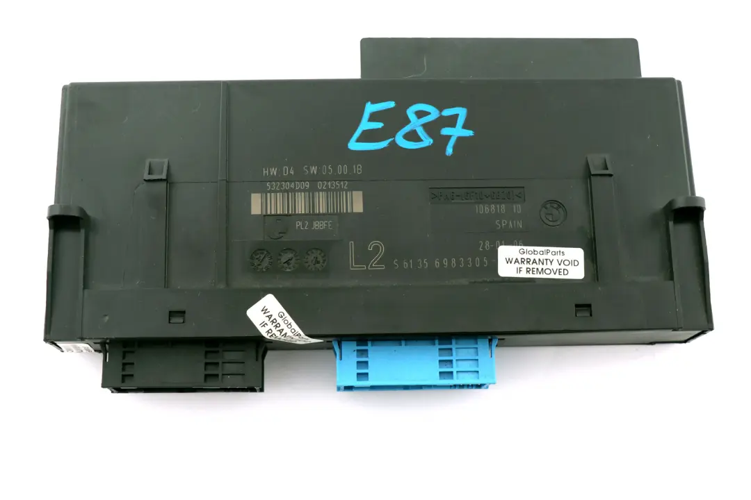 Steuergerät Junctionbox Komfortsteuergerät L2 ECU 6135 für BMW E87 mit Teilenummer 6983305 BMW E87 Steuergerät Junctionbox Komfortsteuergerät L2 ECU 6135 - SKU 6983305 - Teilenummer 6983305