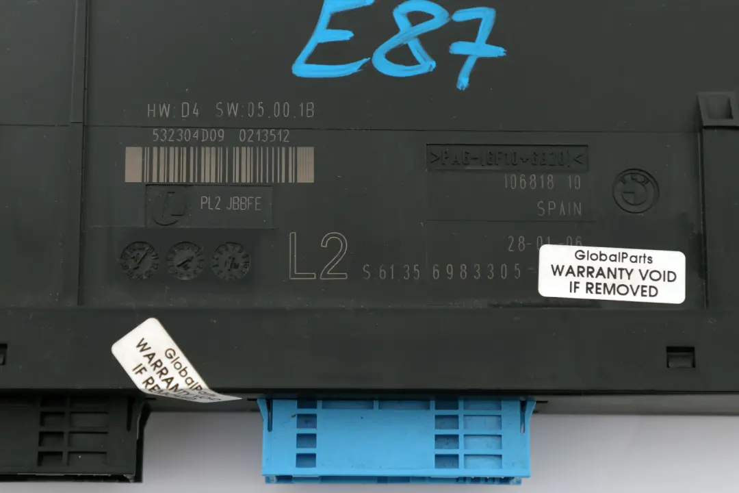 Modulo Controllo Corpo L2 Ecu 6135 per BMW E87 con numero di parte 6983305 BMW E87 Modulo Controllo Corpo L2 Ecu 6135 - SKU 6983305 - Numero di parte 6983305