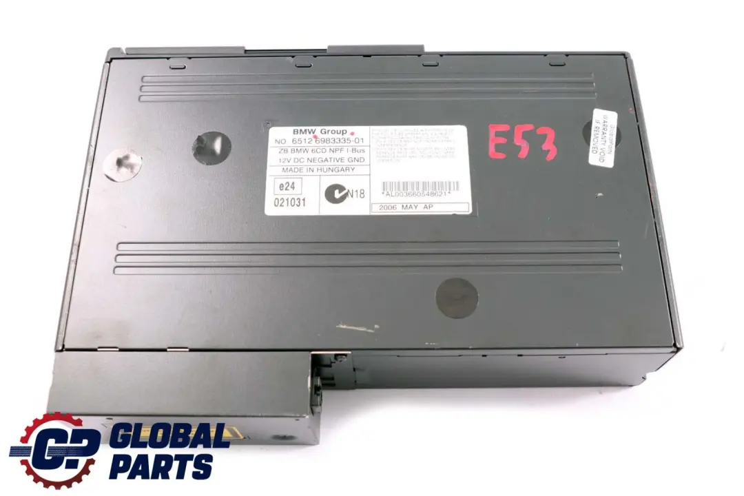 6-disc CD Changer Without Magazine to BMW 3 5 X5 Series E39 E46 E53 with Part number 6983335 BMW 3 5 X5 Series E39 E46 E53 6-disc CD Changer Without Magazine - SKU 6983335 - Part number 6983335