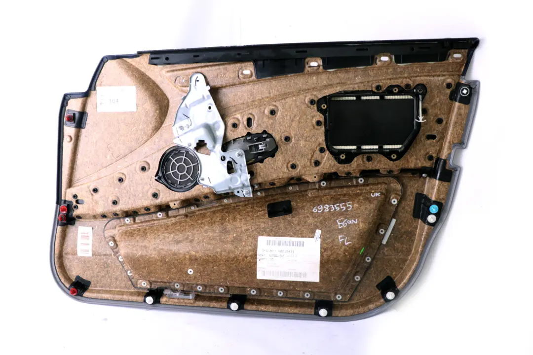 BMW 5 Series E60 E61 LCI Front Left Door N/S Card Trim Panel Grey Cloth - SKU 6983555 - Part number 6983555