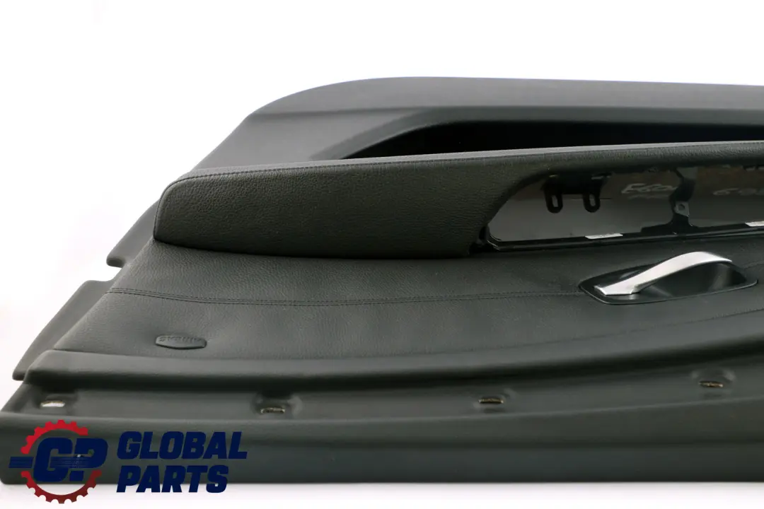BMW 5 Series E60 E61 LCI Front Right O/S Door Card Lining Leather Panel Black - SKU 6983614 - Part number 6983614