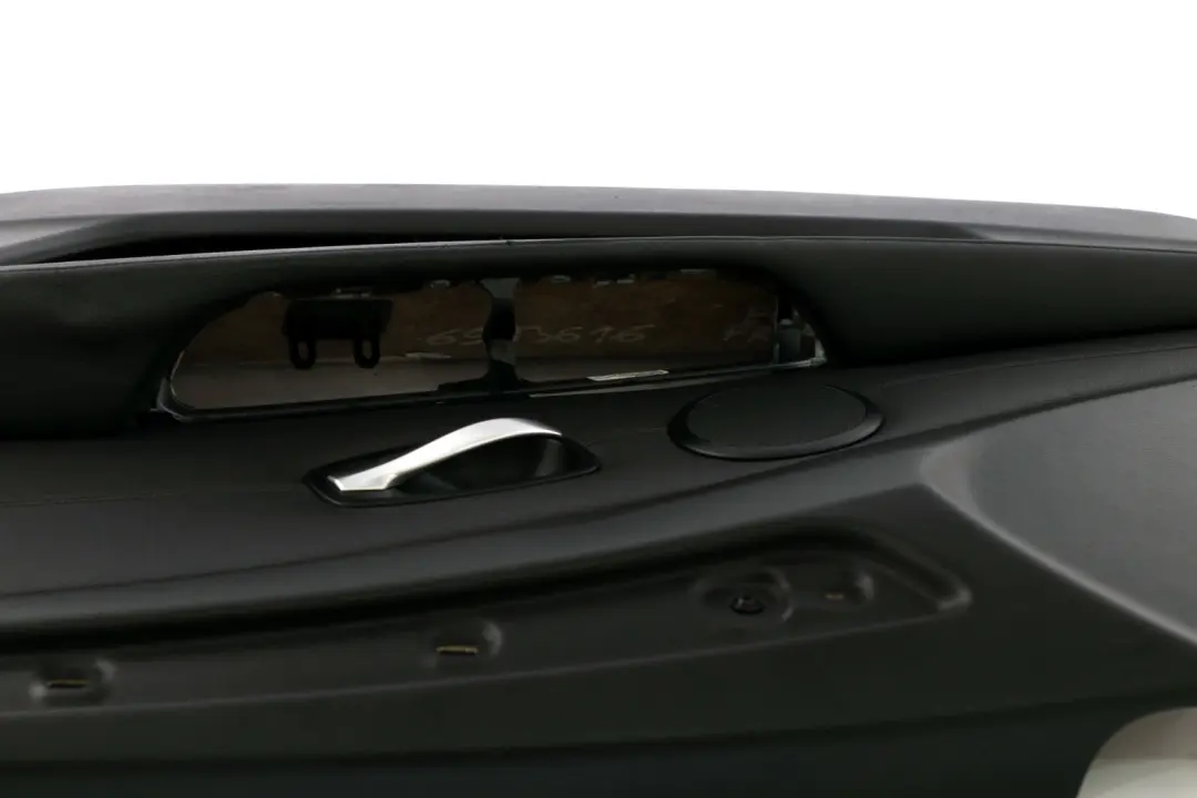 Front Right O/S Door Card Lining Leather Panel Black to BMW 5 Series E60 E61 LCI with Part number 6983616 BMW 5 Series E60 E61 LCI Front Right O/S Door Card Lining Leather Panel Black - SKU 6983616 - Part number 6983616