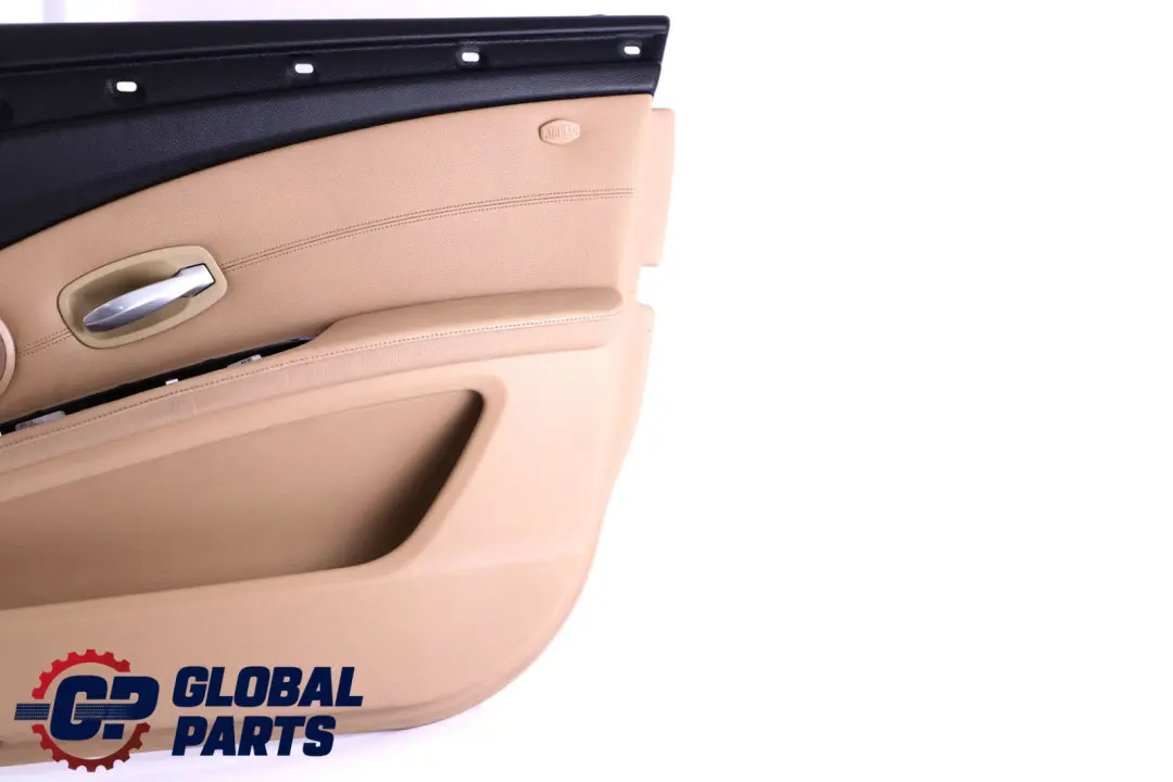 Door Card Trim Panel Beige Leather Front Right O/S to BMW 5 SERIES E60 E61 LCI with Part number BMW 5 SERIES E60 E61 LCI Door Card Trim Panel Beige Leather Front Right O/S - SKU 6983618 - Part number