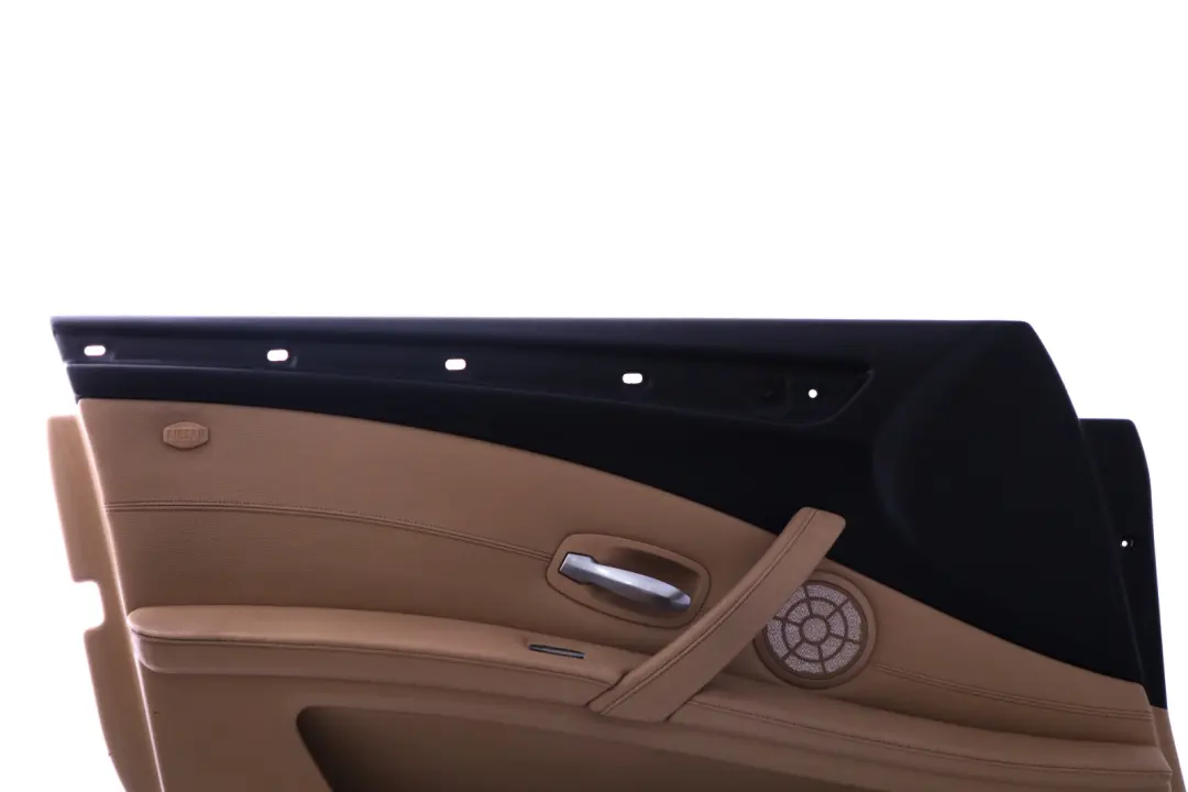 Door Card Trim Panel Beige Leather Front Left N/S to BMW 5 SERIES E60 E61 LCI with Part number 6983619 BMW 5 SERIES E60 E61 LCI Door Card Trim Panel Beige Leather Front Left N/S - SKU 6983619 - Part number 6983619