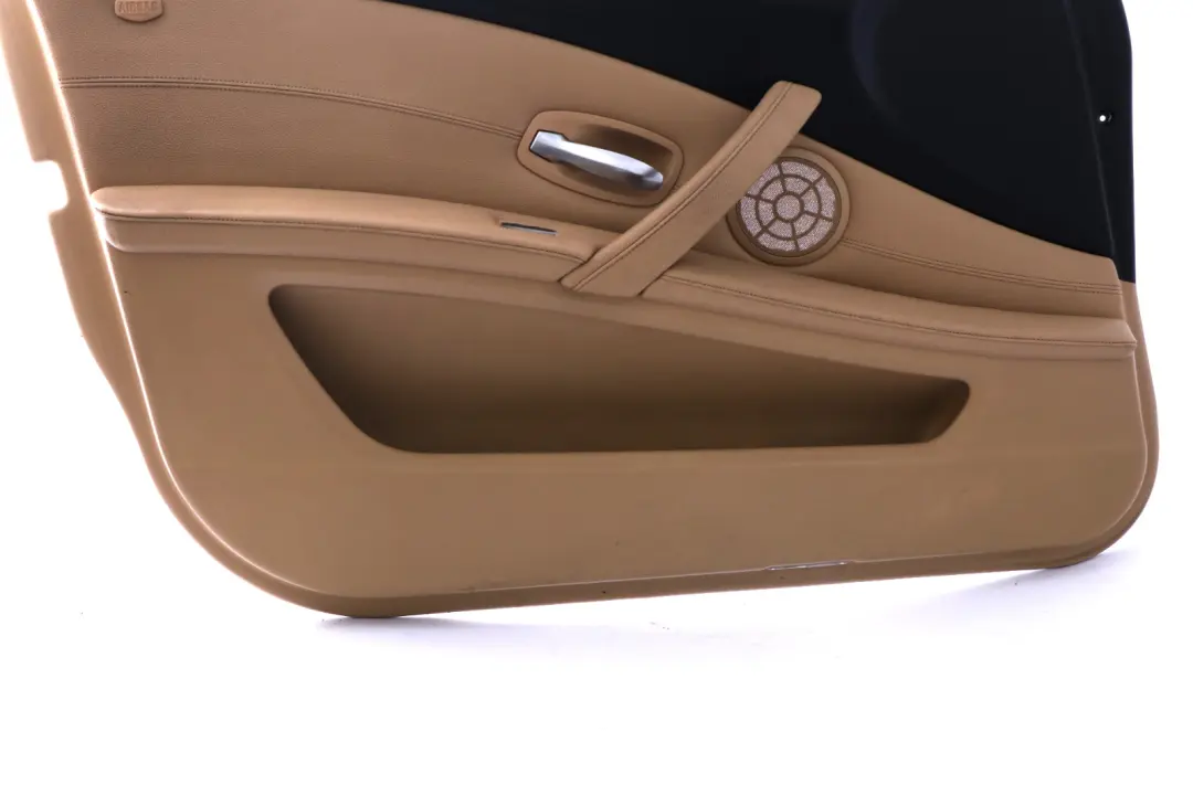 Door Card Trim Panel Beige Leather Front Left N/S to BMW 5 SERIES E60 E61 LCI with Part number 6983619 BMW 5 SERIES E60 E61 LCI Door Card Trim Panel Beige Leather Front Left N/S - SKU 6983619 - Part number 6983619