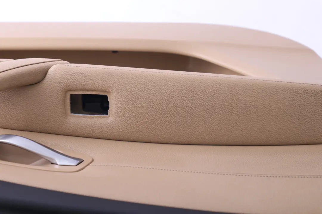 BMW 5 SERIES E60 E61 LCI Door Card Trim Panel Beige Leather Front Left N/S - SKU 6983619 - Part number 6983619