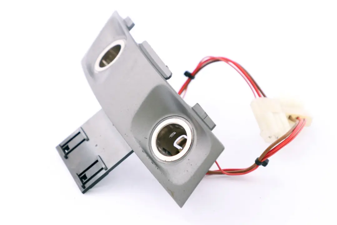 BMW E65 E66 Trim Centre Console Rear Lighter Sockets Cover Dark Silver - SKU 6983820 - Part number 6983820