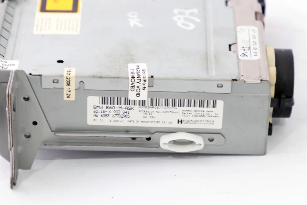 BMW E60 E61 E63 M-ASK M-Audio System Controller CD Player - SKU 6983843 - Part number 6983843