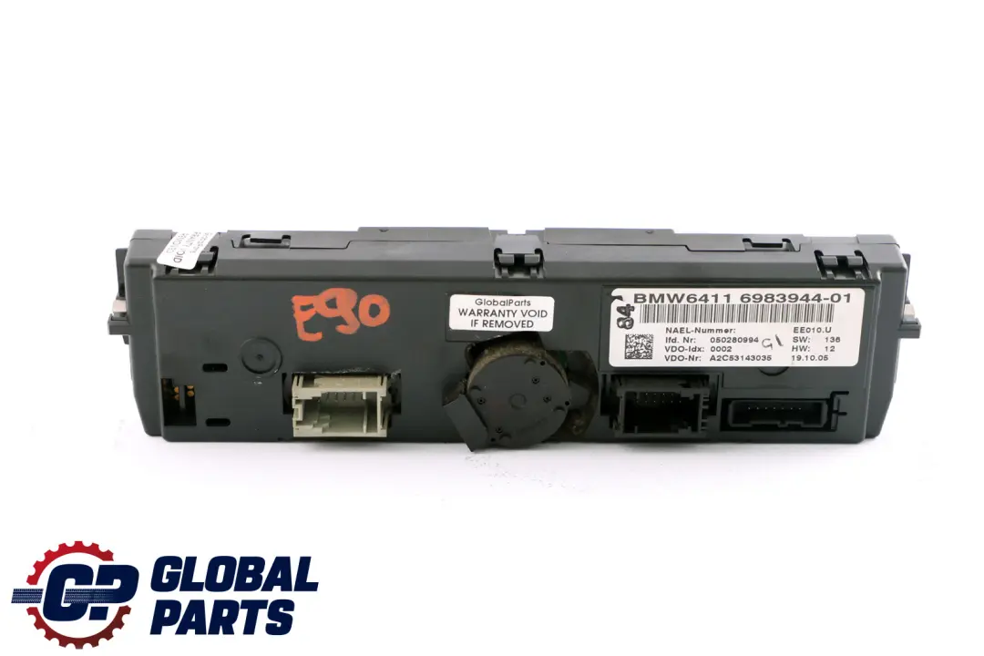 Parte Climatizzatore Automatico per BMW E81 E87 E88 E90 E91 E92 E93 con numero di parte 6983944 BMW E81 E87 E88 E90 E91 E92 E93 Parte Climatizzatore Automatico - SKU 6983944 - Numero di parte 6983944