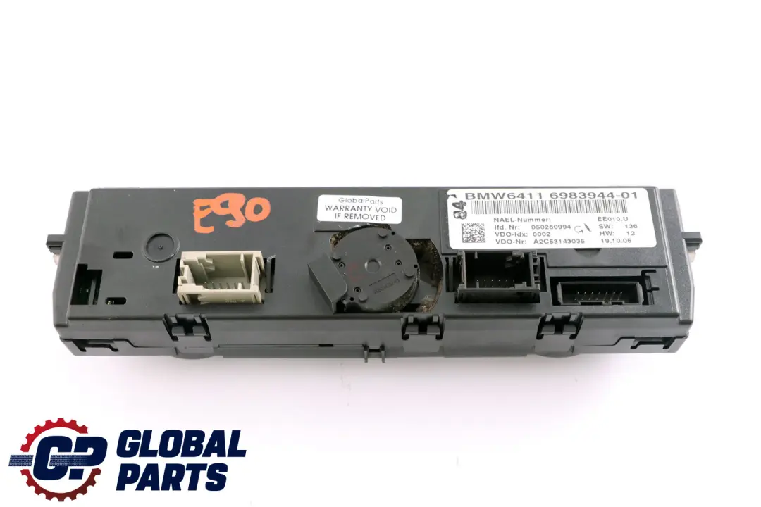 BMW 1 3 E81 E87 E88 E90 E91 E92 E93 Panel Climat - SKU 6983944 - Numéro de pièce 6983944