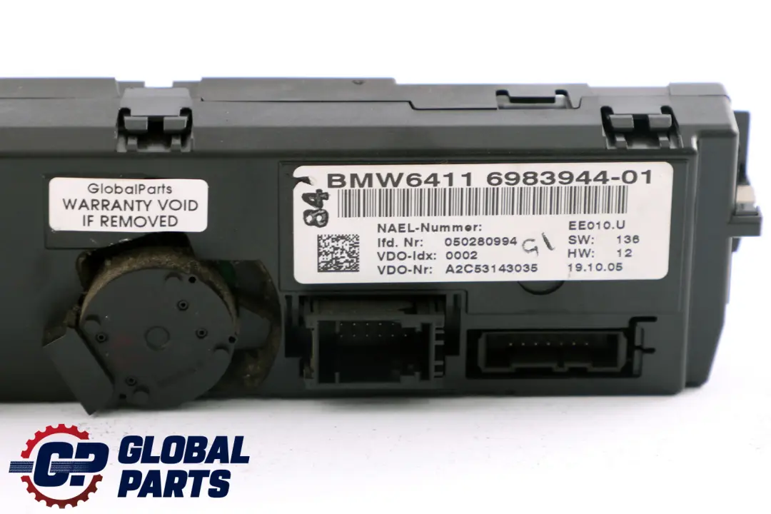 Parte Climatizzatore Automatico per BMW E81 E87 E88 E90 E91 E92 E93 con numero di parte 6983944 BMW E81 E87 E88 E90 E91 E92 E93 Parte Climatizzatore Automatico - SKU 6983944 - Numero di parte 6983944