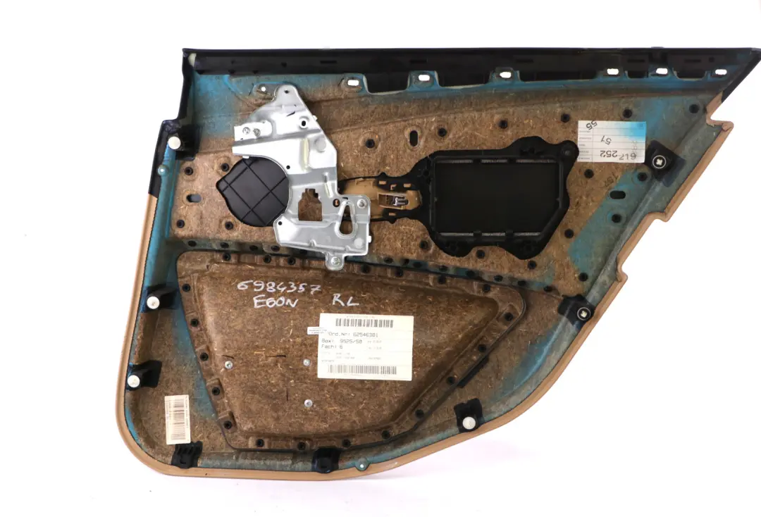 BMW 5 Series E60 E61 LCI Rear Left N/S Door Card Lining Cloth Panel Beige - SKU 6984357 - Part number 6984357