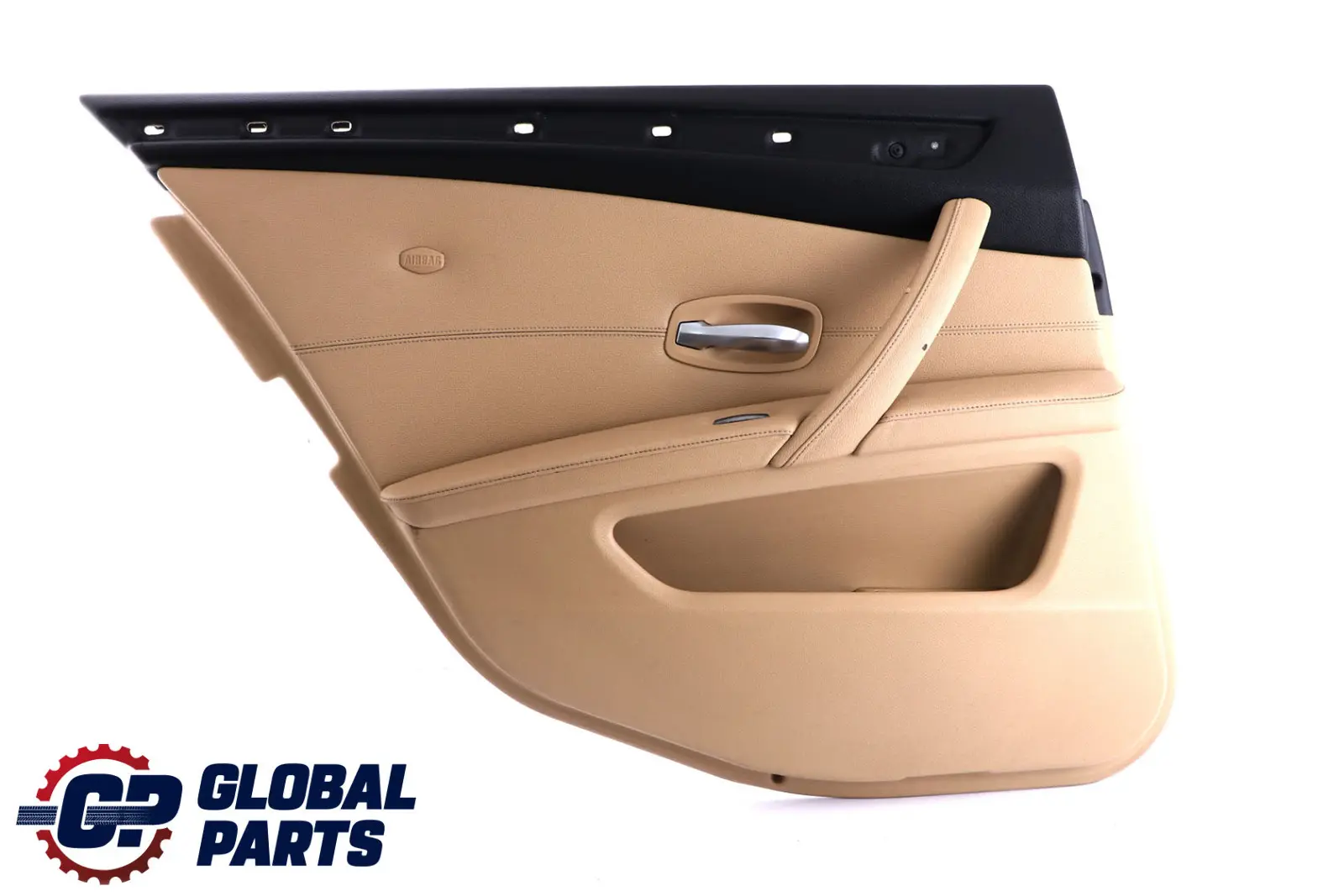 BMW E60 E61 LCI Pannello Porta Pelle Davanti SX Beige
