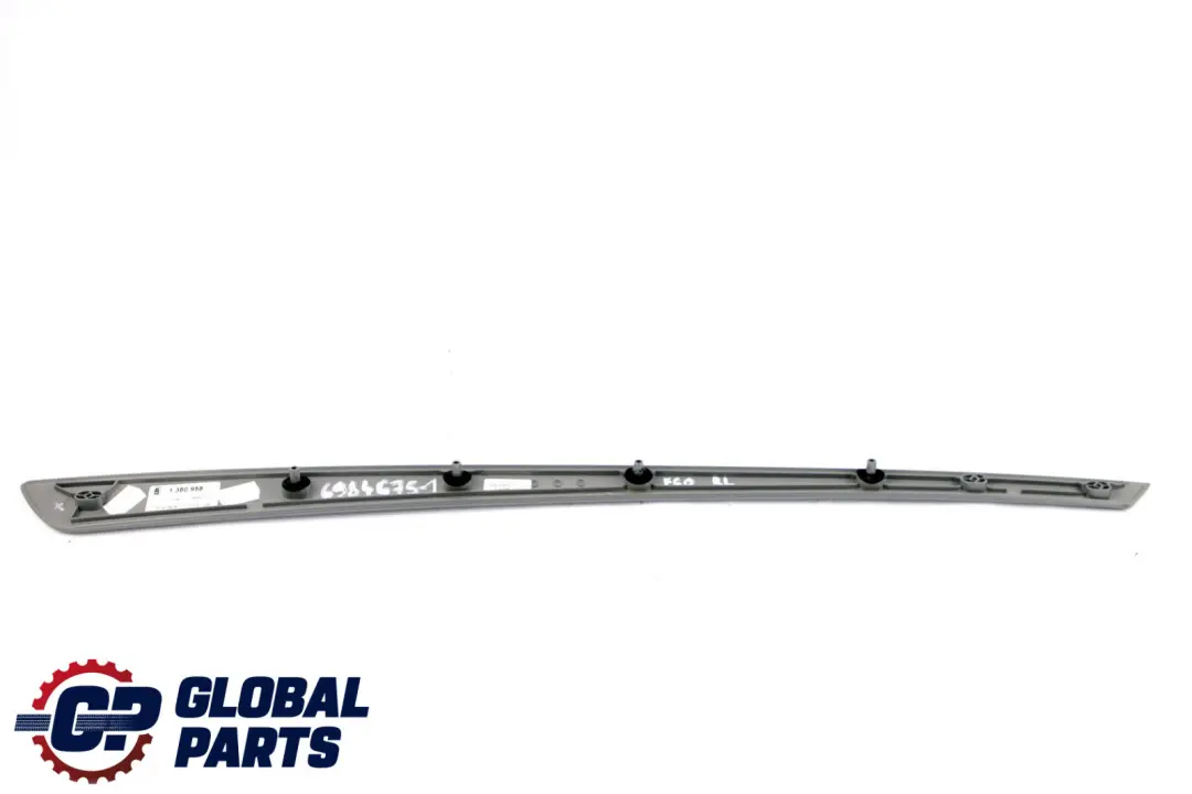 BMW E60 LCI Dekorleiste Tür Hinten Links Grau Spacegrau 1380958 - SKU 6984675-1 - Teilenummer 6984675