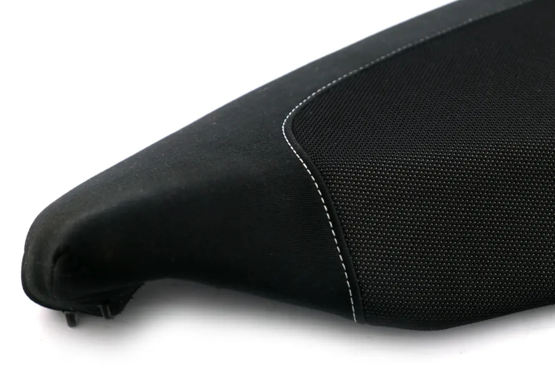 Lateral Acabado Tela Asiento Trasero Izquierdo Red Antracita para BMW E81 E82 con número de pieza 6984877 BMW E81 E82 Lateral Acabado Tela Asiento Trasero Izquierdo Red Antracita - SKU 6984877-1 - Número de pieza 6984877