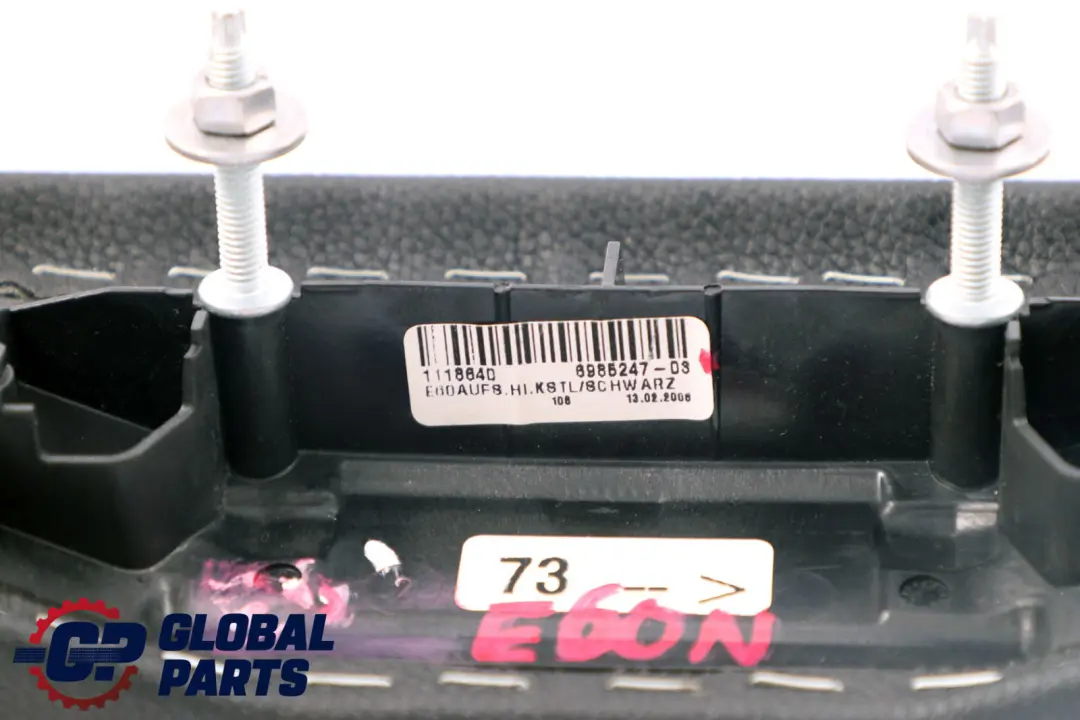 Centre Console Rear Black Schwarz to BMW 5 Series E60 E61 LCI Cover with Part number 6985247 BMW 5 Series E60 E61 LCI Cover Centre Console Rear Black Schwarz - SKU 6985247 - Part number 6985247