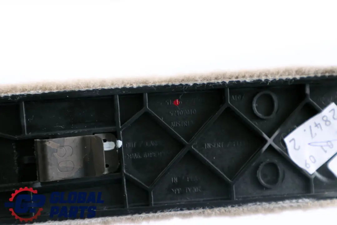 Front Left N/S Centre Console Trim Panel Creambeige to BMW 5 Series E60 E61 LCI with Part number 7066357 BMW 5 Series E60 E61 LCI Front Left N/S Centre Console Trim Panel Creambeige - SKU 6985297 - Part number 7066357