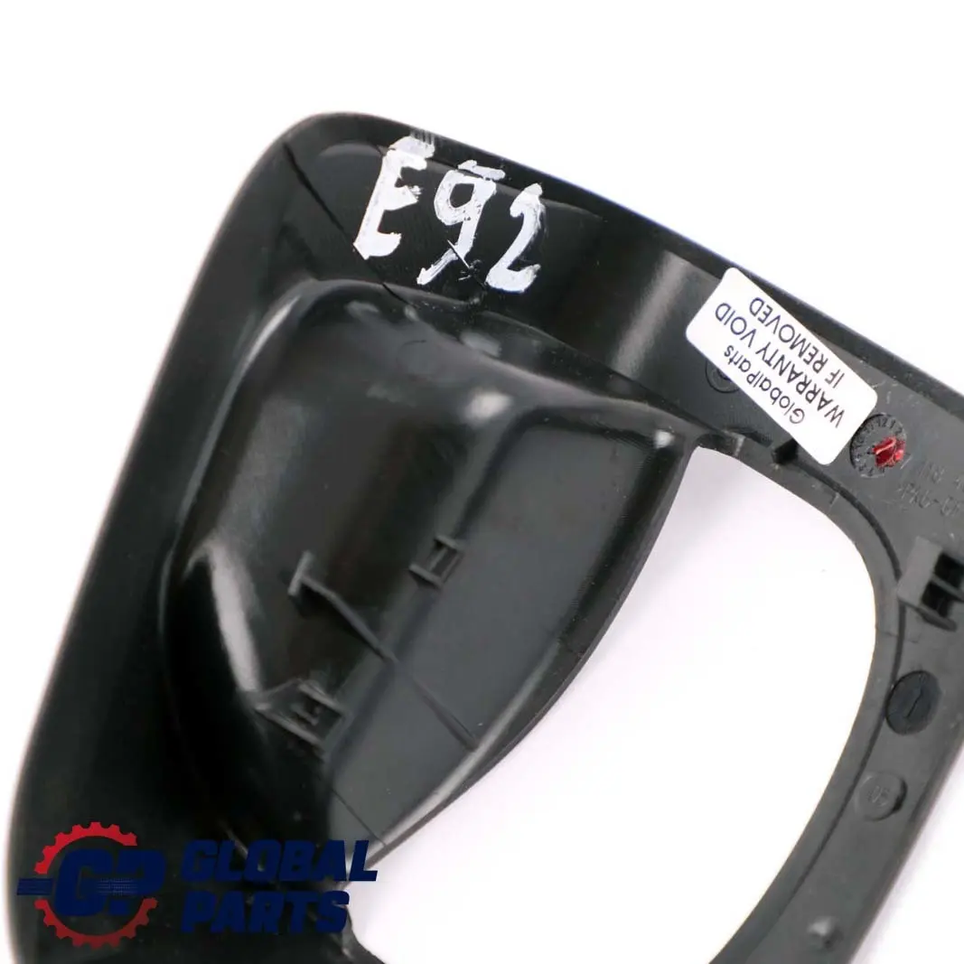 BMW E81 E82 E92 Front Left Seat N/S Release Cover Trim Black 7118461 - SKU 6985581 - Part number 6985581