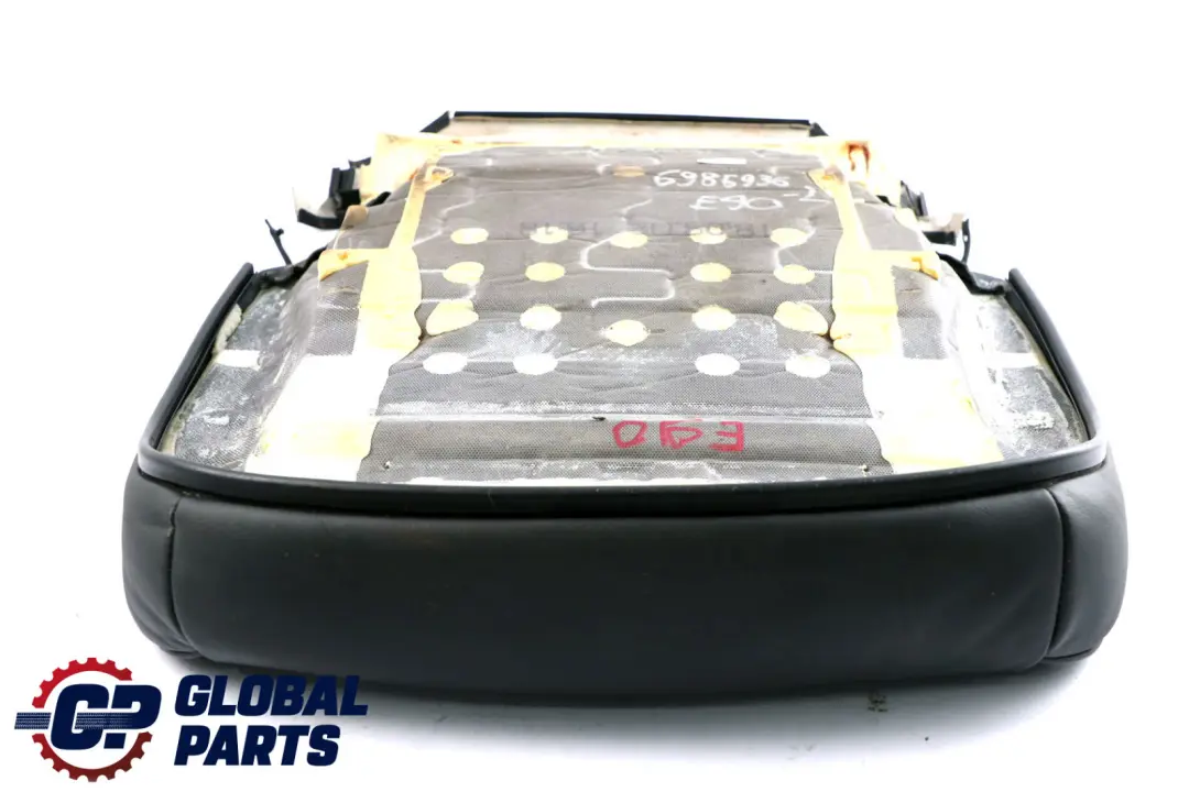 BMW 3 Series E90 E91 2 Black Leather Front Left Right N/O/S Seat Cover - SKU 6985936-2 - Part number 6985936