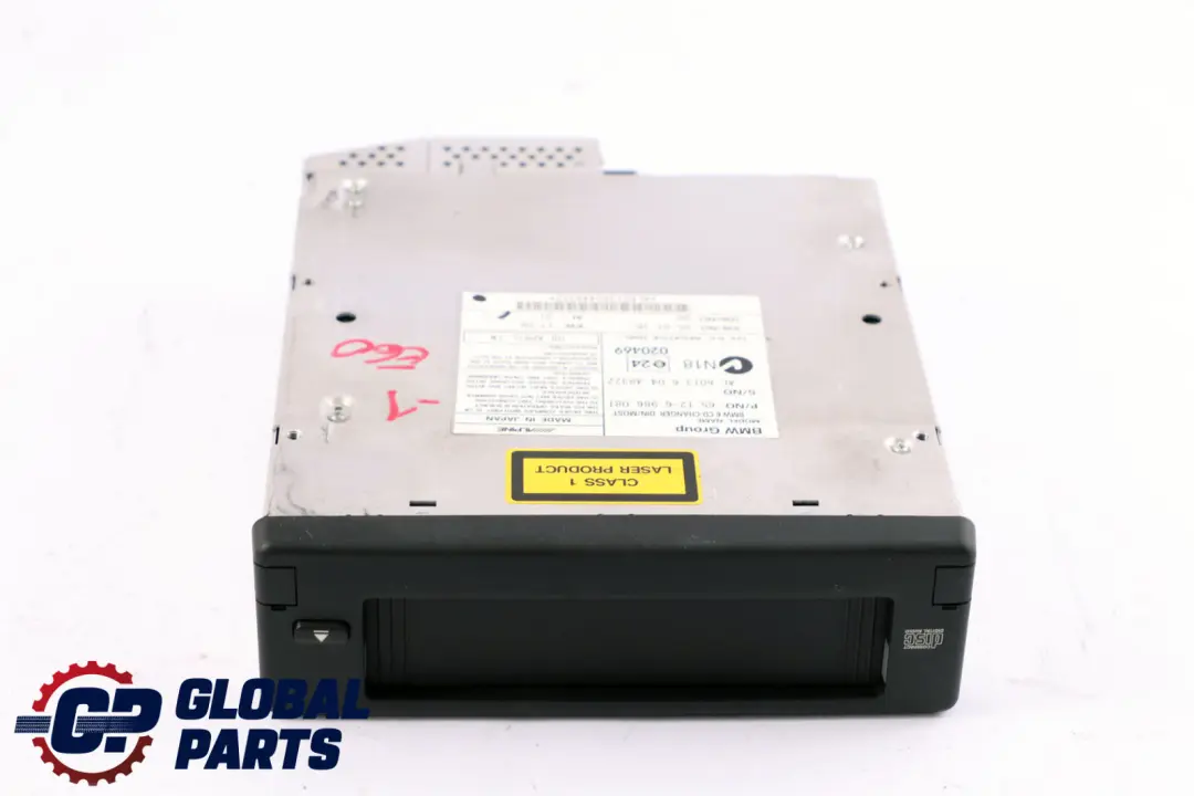 BMW Serie 5 6 E60 E61 E63 Cargador CD compacto de 6 discos sin cargador - SKU 6986081-1 - Número de pieza 6986081