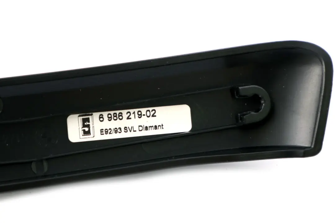 Decorative Strip BMW E92 E93 Rear Trim Cover Left N/S Diamond Schwarz to with Part number 6986219 Decorative Strip BMW E92 E93 Rear Trim Cover Left N/S Diamond Schwarz - SKU 6986219-1 - Part number 6986219