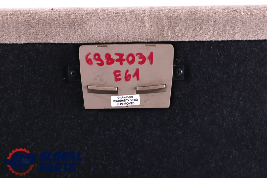 Boot Trunk Front Floor Carpet Liner Creambeige to BMW 5 Series E61 with Part number 6987031 BMW 5 Series E61 Boot Trunk Front Floor Carpet Liner Creambeige - SKU 6987031 - Part number 6987031
