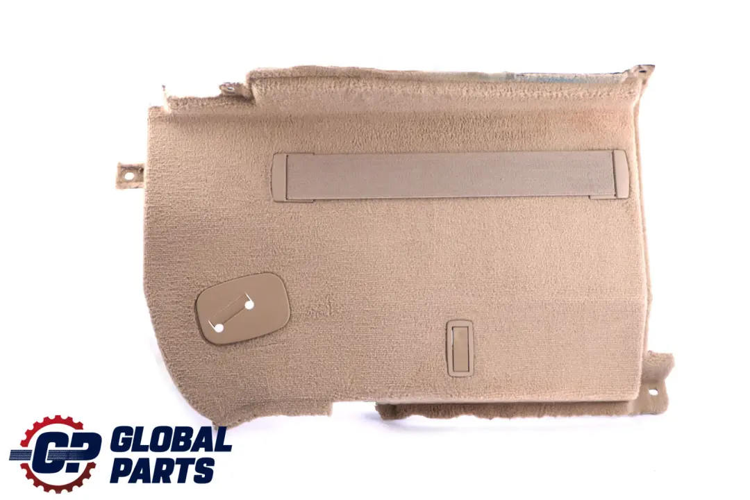 Panel Left N/S Trunk Boot Trim Piece Carpet Creambeige to BMW 5 Series E61 with Part number 6987035 BMW 5 Series E61 Panel Left N/S Trunk Boot Trim Piece Carpet Creambeige - SKU 6987035 - Part number 6987035